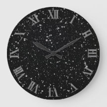 Glitter Stars2 - Silver Black