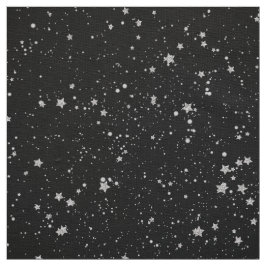 Glitter Stars2 - Silversvart Tyg