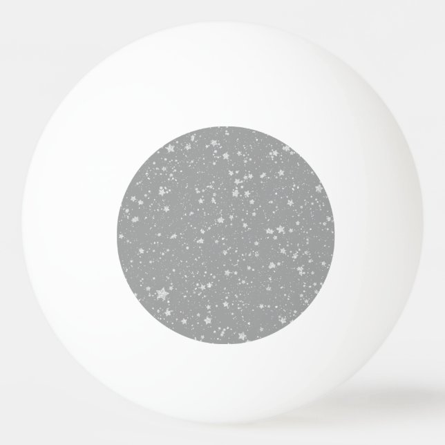Glitter Stars4 - Silver Pingisboll (Framsidan)