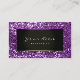 Glitter Stylist Mode Bloggare Violet Framework Visitkort