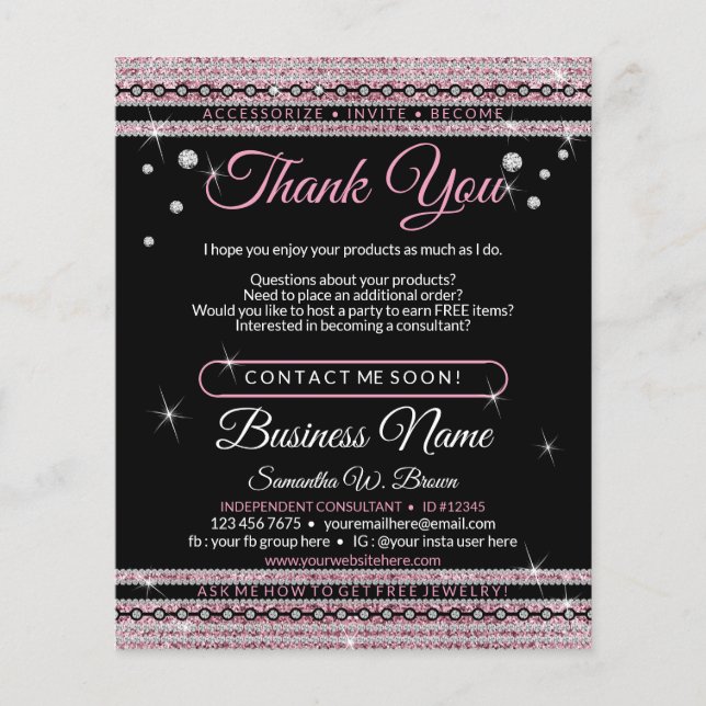 Glitter Tack Flygblad (Framsidan)