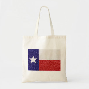 Glitter Texas flagga återanvändbar till säck Tygkasse