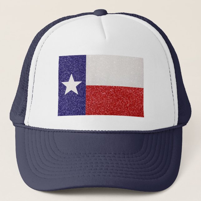 Glitter Texas flagga truckerkeps (Framsida)