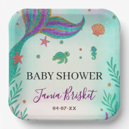Glitter Turcos Sjöjungfru Baby Shower