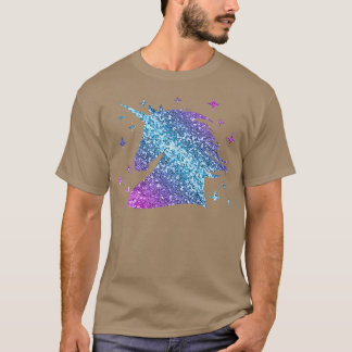Glitter Unicorn Gift Girls Women Unicorn Stars 1 T Shirt