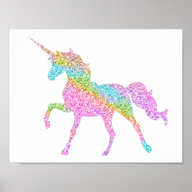 Glitter Unicorn Poster (Framsidan)