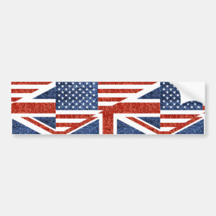 glitter usa uk bildekal