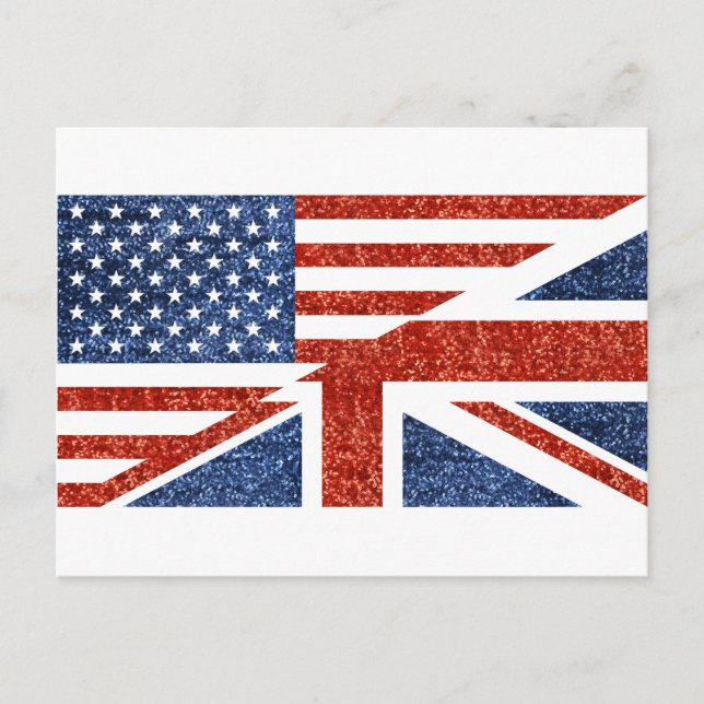 glitter usa uk vykort (Framsida)