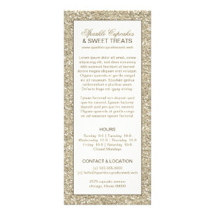 Glitter-utseendet Glamorrackkort Reklamkort