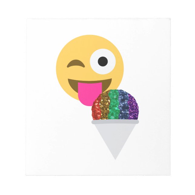 glitter wink emoji anteckningsblock (Framsida)