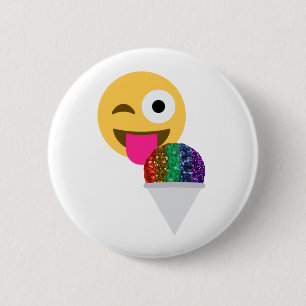 glitter wink emoji knapp