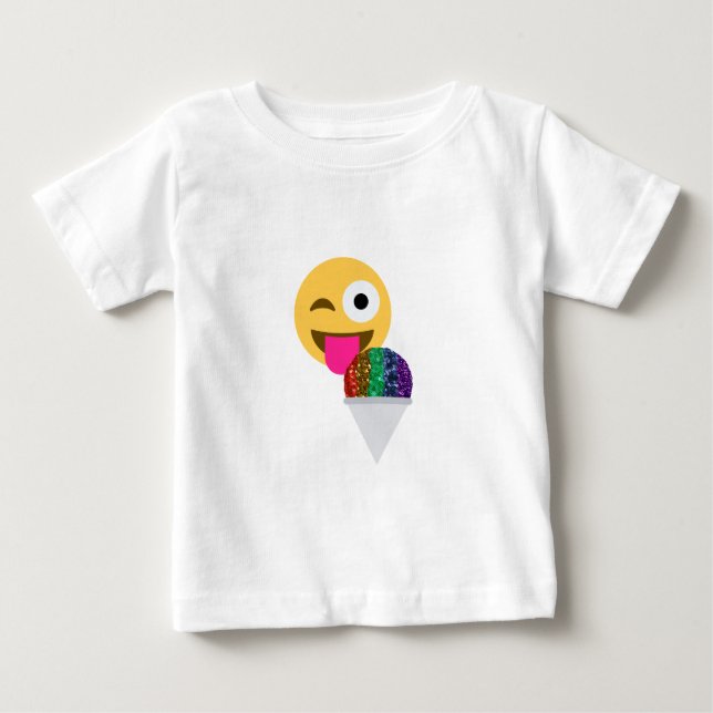 glitter wink emoji tee (Framsida)