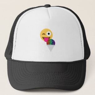 glitter wink emoji truckerkeps