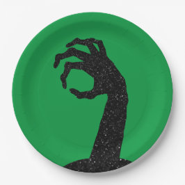Glitter Zombie Hand Halloween