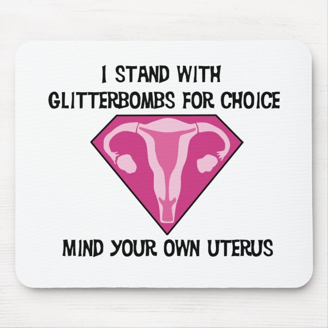 Glitterbombs4Choice-mousepad Musmatta (Framsidan)