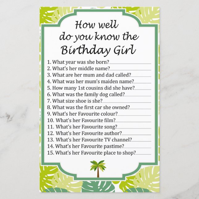 Glitterhjärta Hur väl känner du till födelsedagen (Framsida)