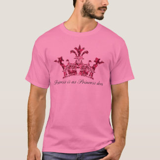 glitterimage23 Princess är, som princessen gör T-shirt