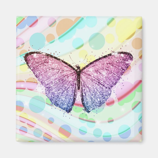 Glittering Butterfly Magnet (Framsidan)