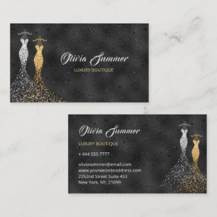 Glittering Ddress Luxury Boutique Visitkort