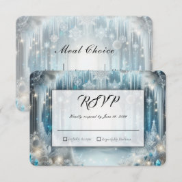 Glittering Snowy Forest Wedding OSA Kort