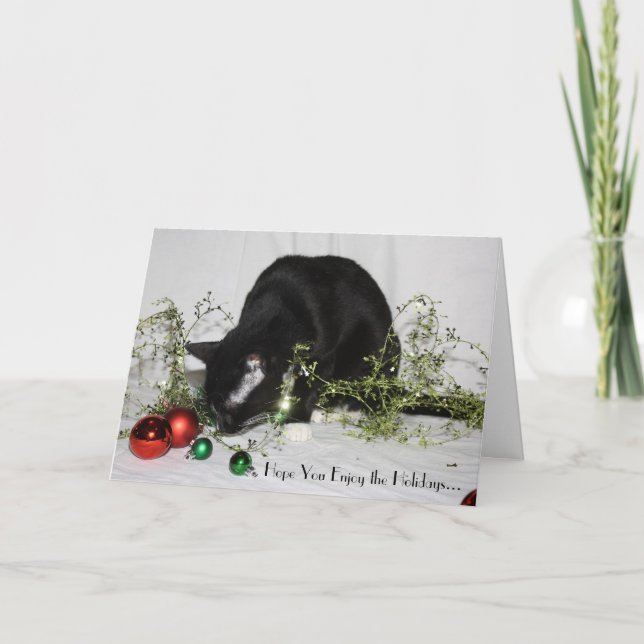 Glitterkatt Helgkort (Framsida)