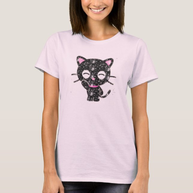 glitterkatt t-shirt (Framsida)