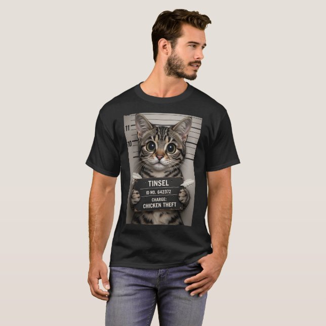 Glitterkatten Tinsel T Shirt (Hel framsida)