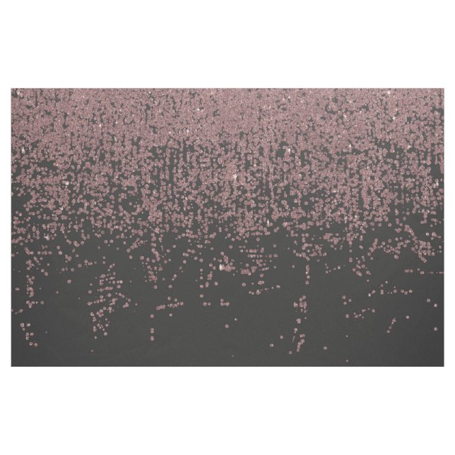 GlitterOmbre för chic rosa guld- spräcklig svart Tyg (Yard)