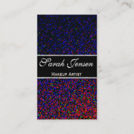 Glitterregnbågeparty Visitkort