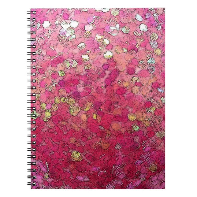 Glitters Rosa Anteckningsbok (Framsidan)
