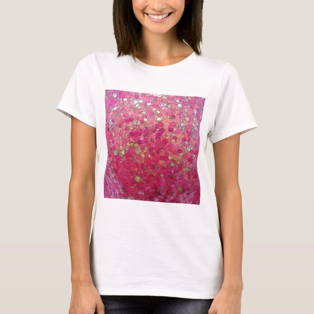 Glitters Rosa T Shirt (Framsida)