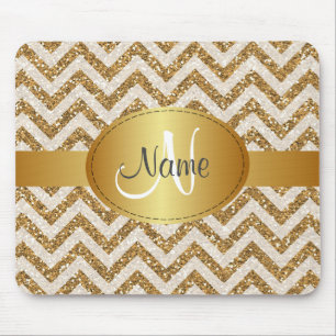 Glittersparremonogram Mousepad Musmatta