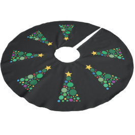 Glitterträd julgransmatta borstad polyester