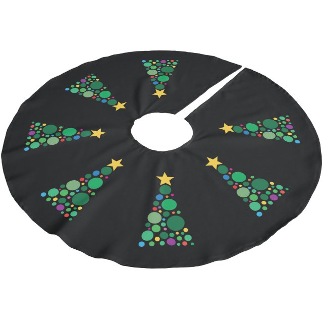 Glitterträd  julgransmatta borstad polyester (Vinklad)