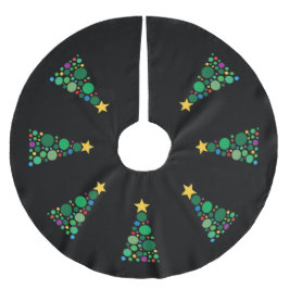 Glitterträd julgransmatta borstad polyester