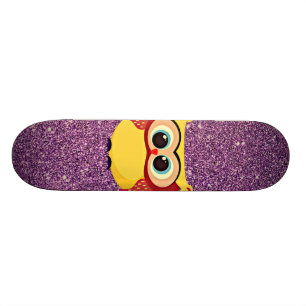 Glitteruggla Skateboard Bräda 20,5 Cm
