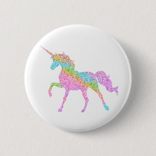 GlitterUnicornemblem Knapp