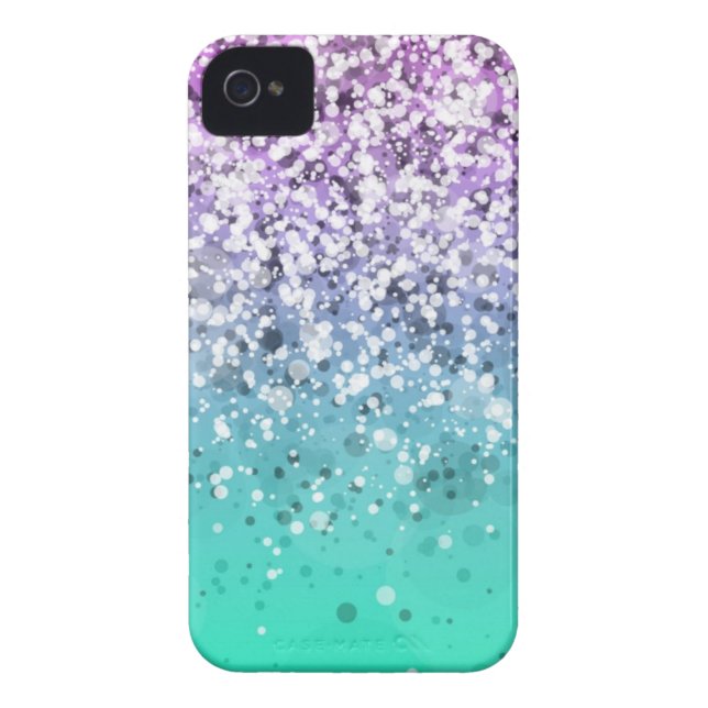 Glittervariationsdropp Case-Mate iPhone Skal (Baksidan)