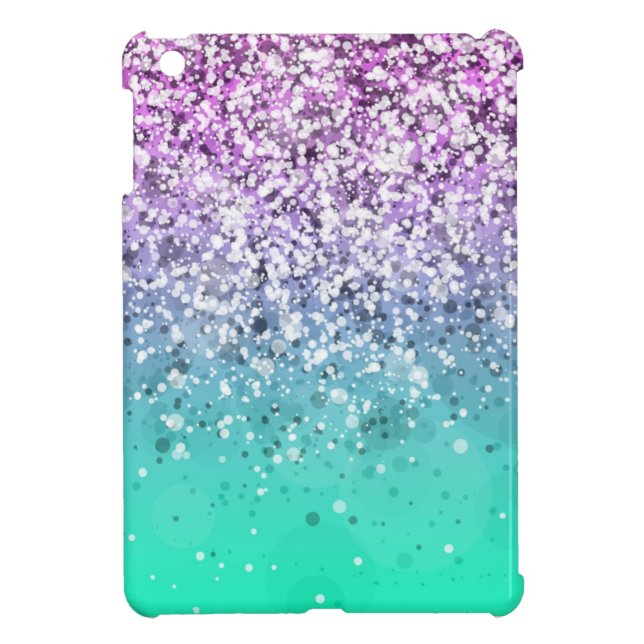 Glittervariationsdropp iPad Mini Mobil Skydd (Baksidan)