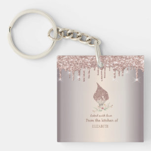 Glittervisp Rose Gold Glitterdroppar Bagare