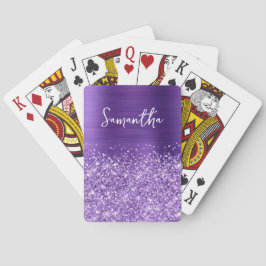 Glittery Amethyst Lila Glam Namn Casinokort