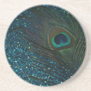 Glittery Aquapåfågel Underlägg Sandsten