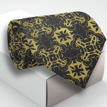 Glittery Black Faux Guld Metallic Damask Pattern Slips<br><div class="desc">Konstruktion av elegant- och klassnacke med metallfuktmönster från faux guld på en svart glitter-bakgrund.</div>