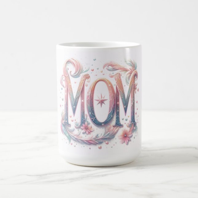 Glittery Blommigt Mamma Kaffemugg (Center)