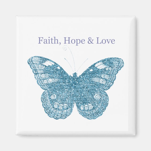 Glittery Butterfly Magnet (Framsidan)