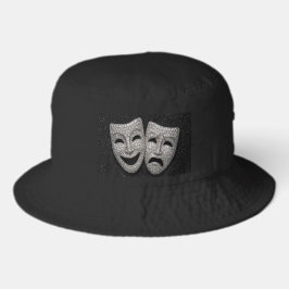 Glittery Comedy & Tragedy Drama Mask Keps