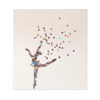 Glittery Dancer Anteckningsblock