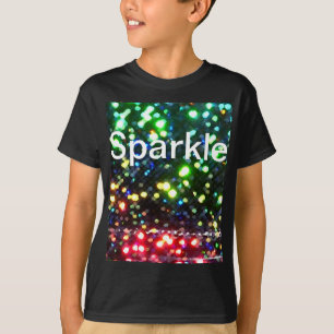 Glittery för svart Tshirt för gnistra Glam Spark Tee