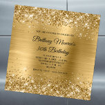 Glittery Gold Foil 30års födelsedag Magnetisk Inbjudningskort<br><div class="desc">Skapa ditt eget 30års födelsedag magnetiska inbjudan för hennes speciella dag. Bakgrunden har en glatt digital grafik i guld glitter och metallisk stil. Du kan anpassa teckensnittet stilar till kostym i dina födelsedagsfester.</div>