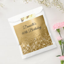 Glittery Gold Foil 40:e födelsedagen